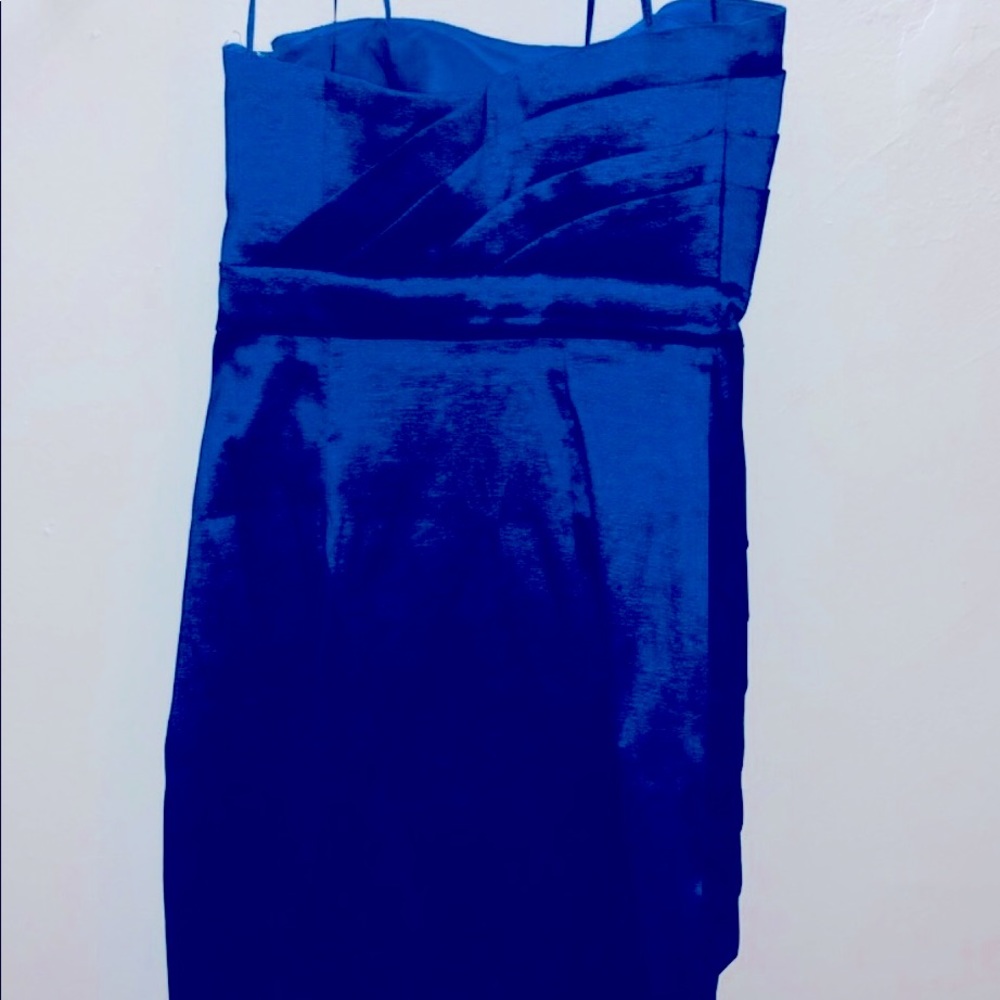 BCBG MaxandCleo blue dress Sz 14 Knee Length